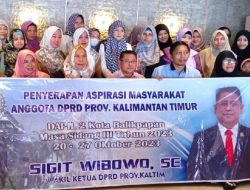 Sigit Wibowo Gelar Reses di Balikpapan