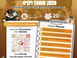 Kouta Terbatas, Bawaslu Kutim Buka Pendaftaran Pendidikan Pengawas Partisipatif (P2P) Tahun 2026